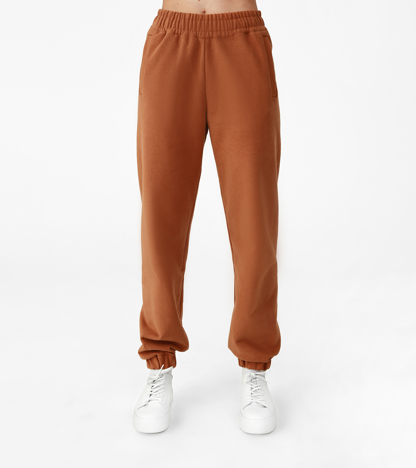 TRACK PANTS (WOMEN) CLAY BROWN - 1