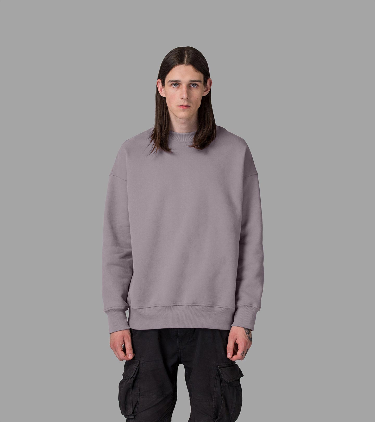 Plain lilac sweatshirt Clearance