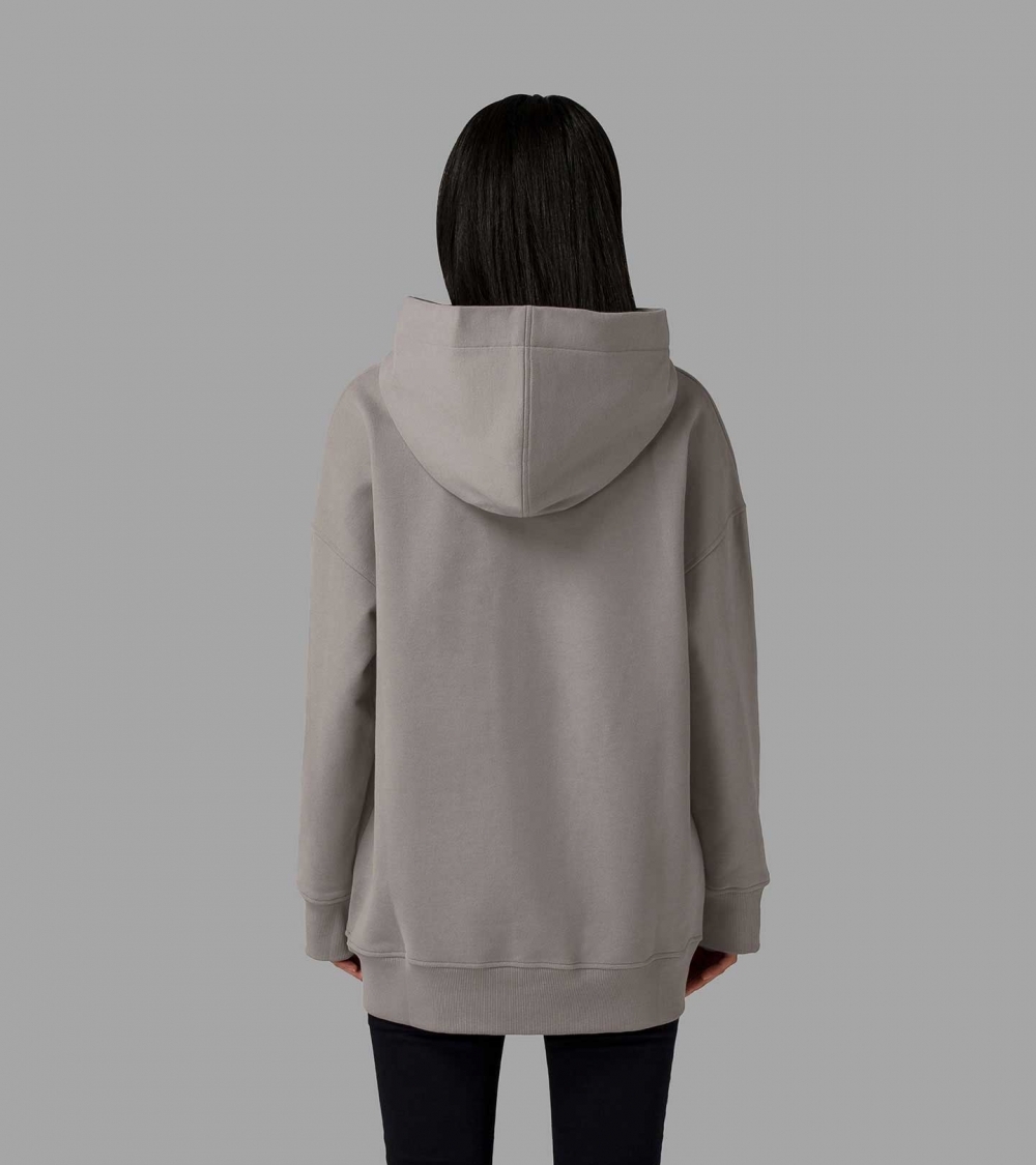 womens grey oversized hoodie