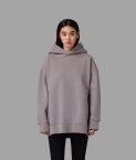 PLAIN OVERSIZED HOODIE - PALE LILAC - 1