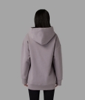 PLAIN OVERSIZED HOODIE - PALE LILAC - 3