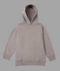 PLAIN OVERSIZED HOODIE - SMOKE GREY - 3