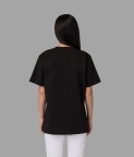 PLAIN OVERSIZED T-SHIRT (WOMEN) - BLACK - 2