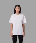 PLAIN OVERSIZED T-SHIRT (WOMEN) - WHITE - 1