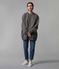 HYPERSIZED SWEATSHIRT - COOL GREY - 1