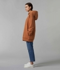 PLAIN OVERSIZED HOODIE - CLAY BROWN - 1