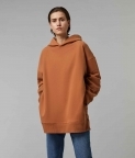 PLAIN OVERSIZED HOODIE - CLAY BROWN - 2