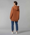 PLAIN OVERSIZED HOODIE - CLAY BROWN - 3