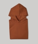 PLAIN OVERSIZED HOODIE - CLAY BROWN - 5