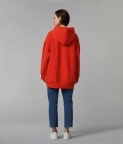 PLAIN OVERSIZED HOODIE - RED - 2