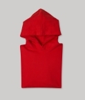 PLAIN OVERSIZED HOODIE - RED - 4