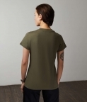 TUBE EVERYDAY T-SHIRT (WOMEN) - KHAKI GREEN - 3