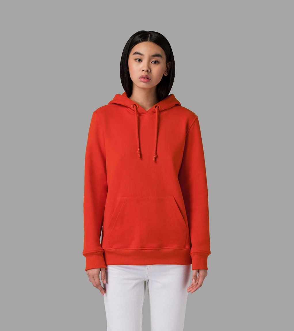 EVERYDAY HOODED SWEATSHIRT (WOMEN) - RED - 1