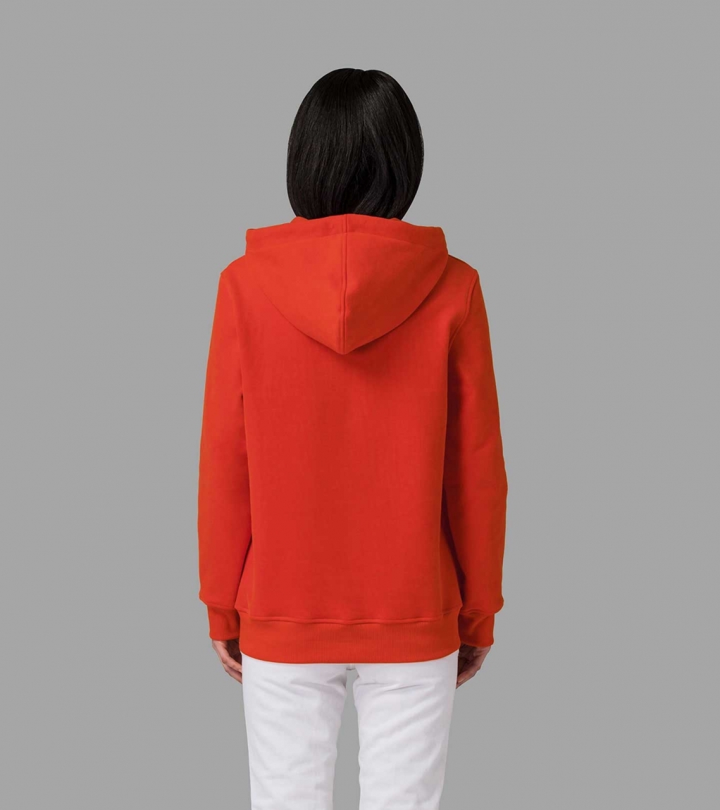 EVERYDAY HOODED SWEATSHIRT (WOMEN) - RED - 2