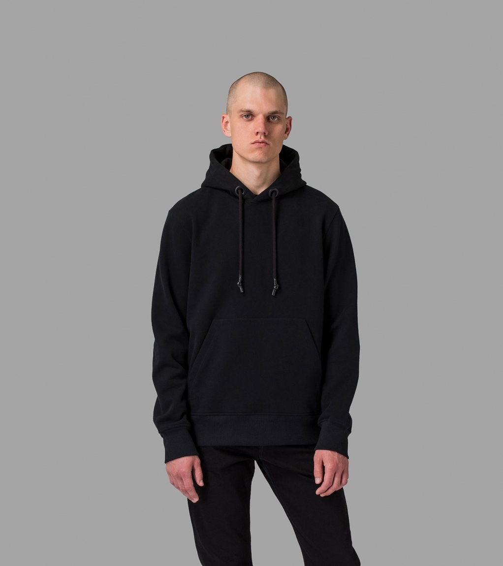 EVERYDAY HOODED SWEATSHIRT (MEN) - BLACK - 1