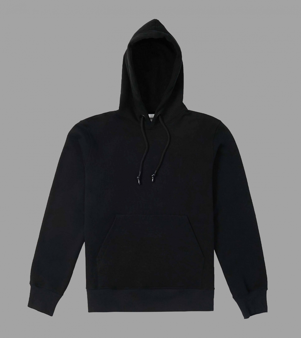 EVERYDAY HOODED SWEATSHIRT (MEN) - BLACK - 3