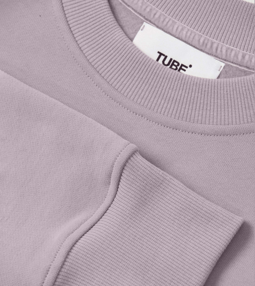 PLAIN SWEATSHIRT - PALE LILAC - 4