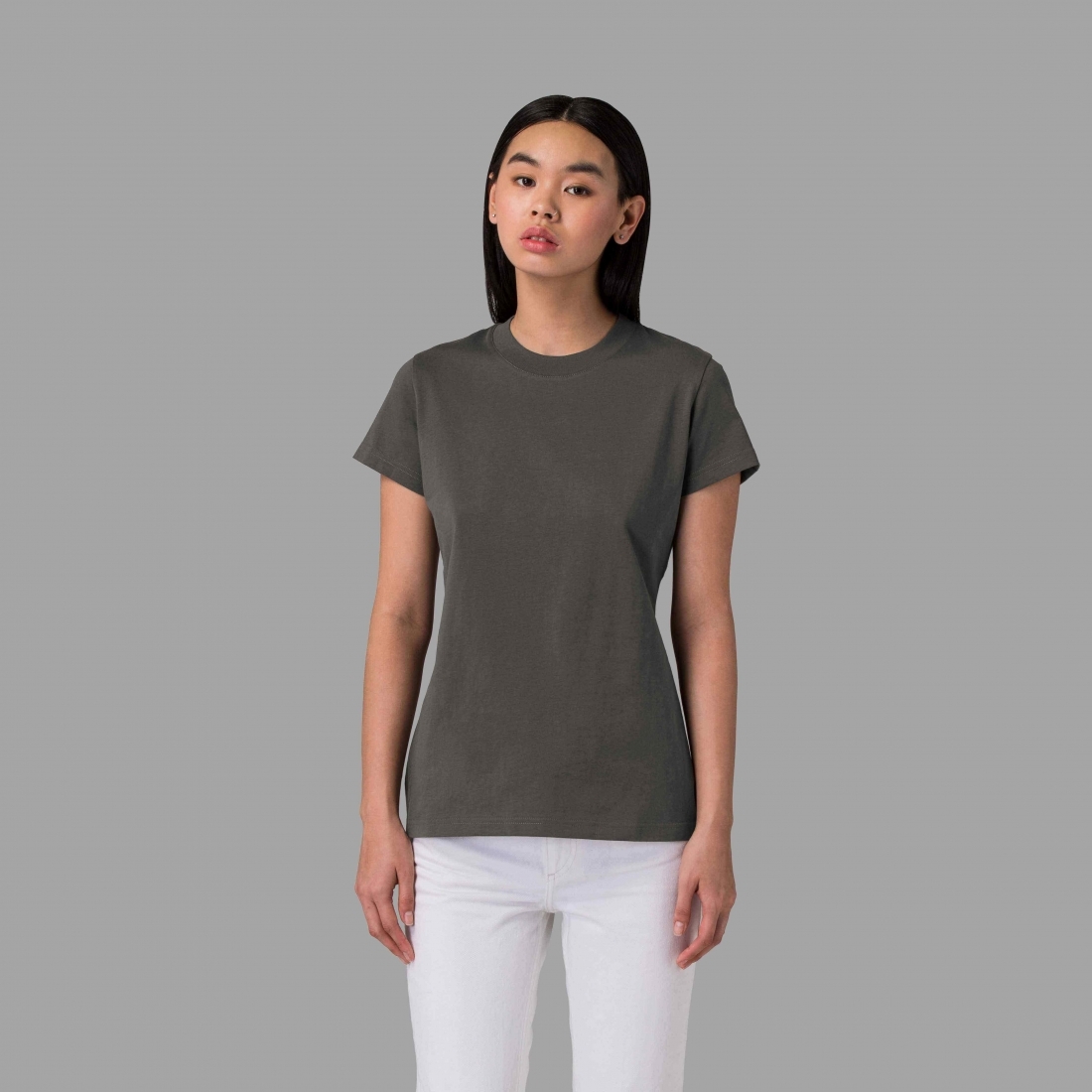 TUBE EVERYDAY T-SHIRT (WOMEN)  - GREY - 1