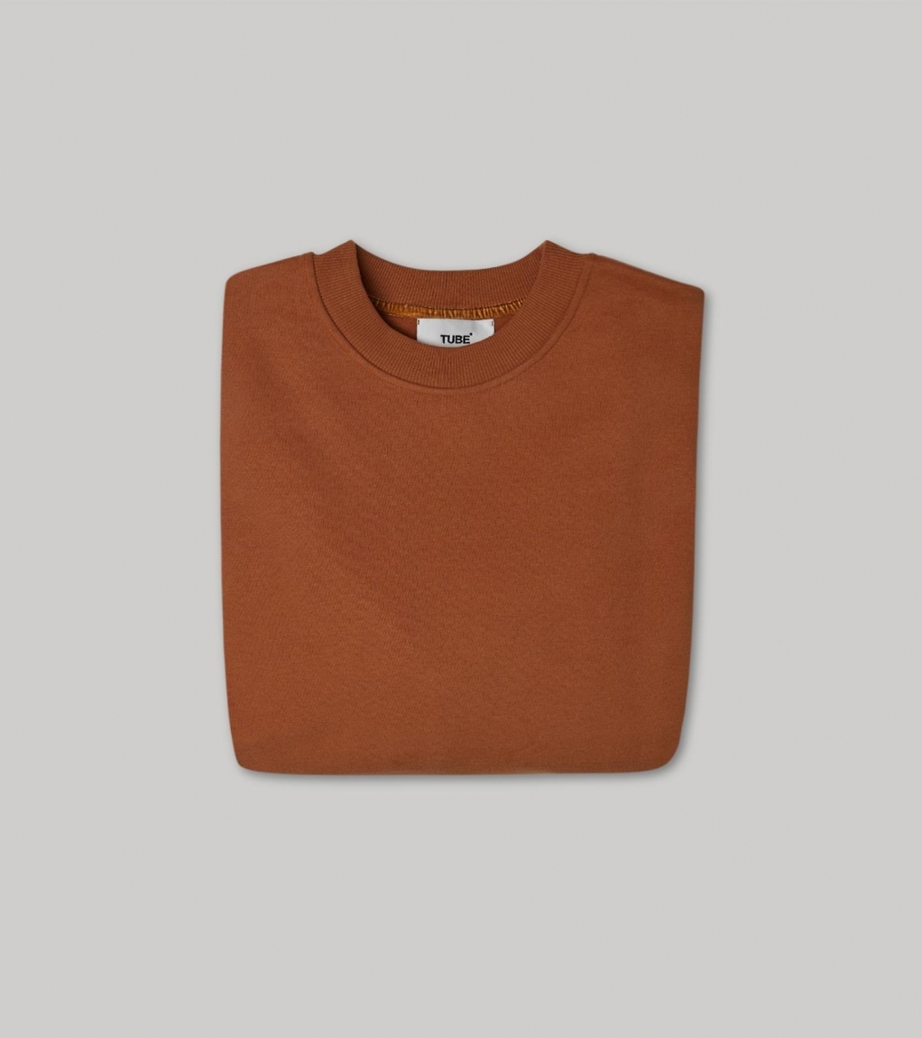 HYPERSIZED SWEATSHIRT - CLAY BROWN - 4