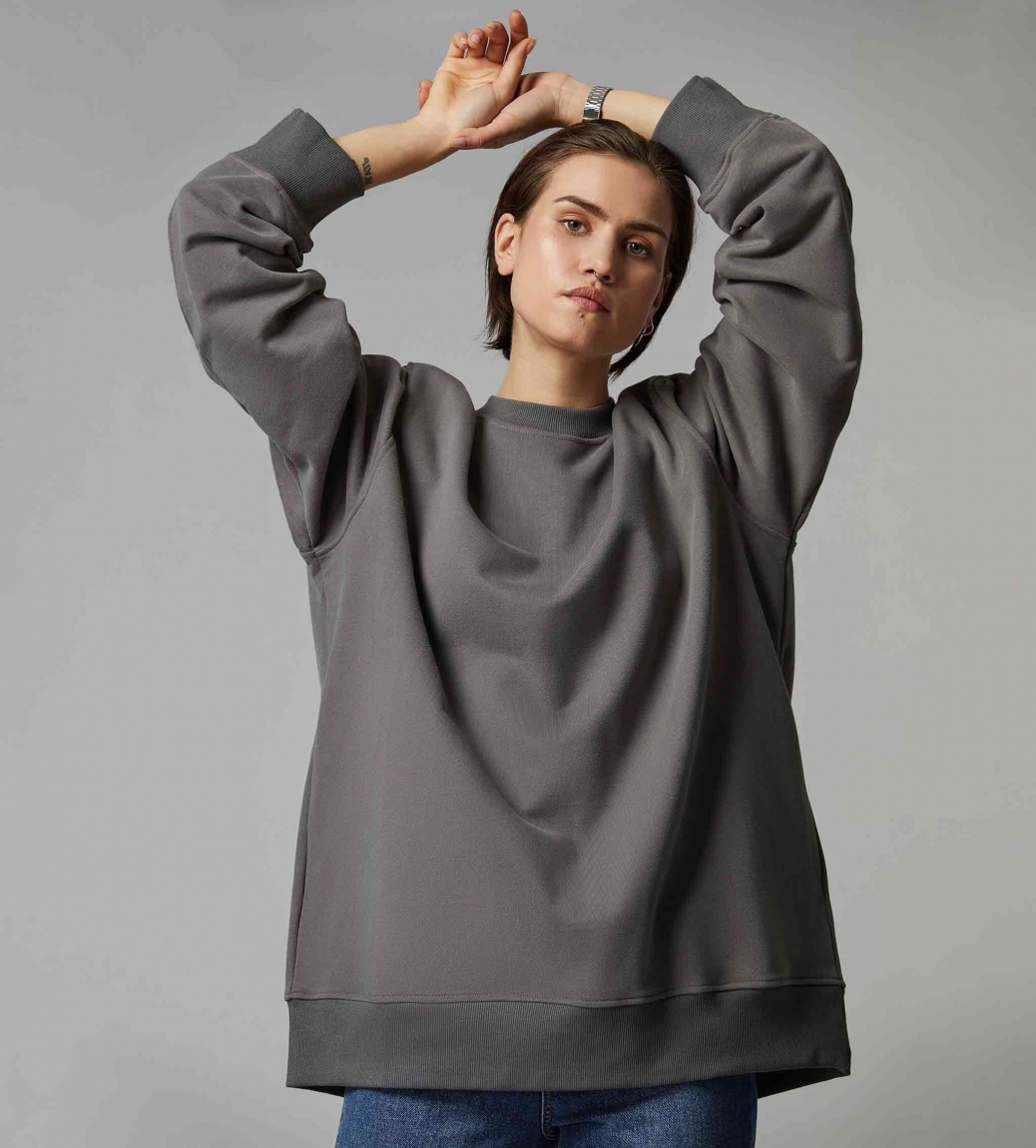 HYPERSIZED SWEATSHIRT - COOL GREY - 2