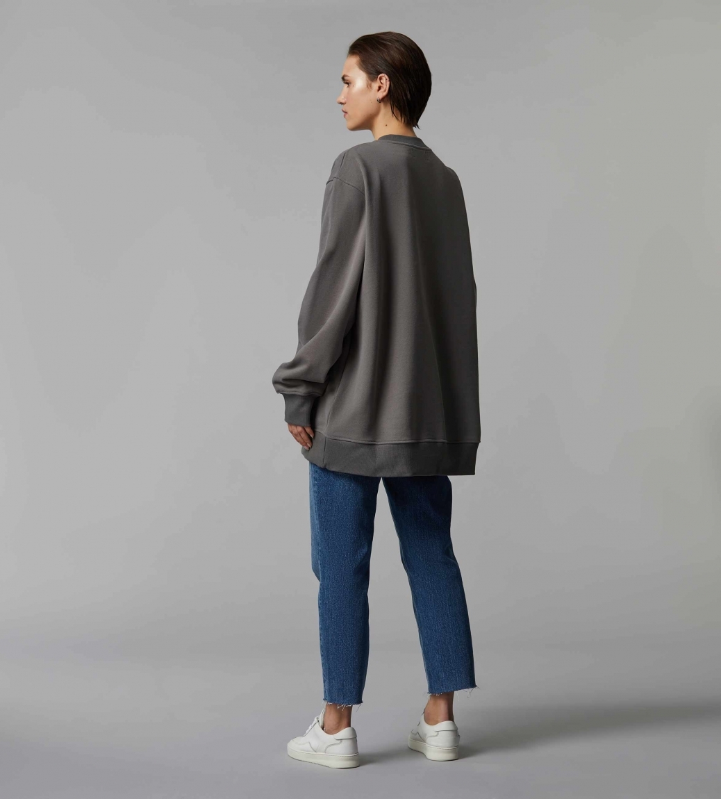 HYPERSIZED SWEATSHIRT - COOL GREY - 3