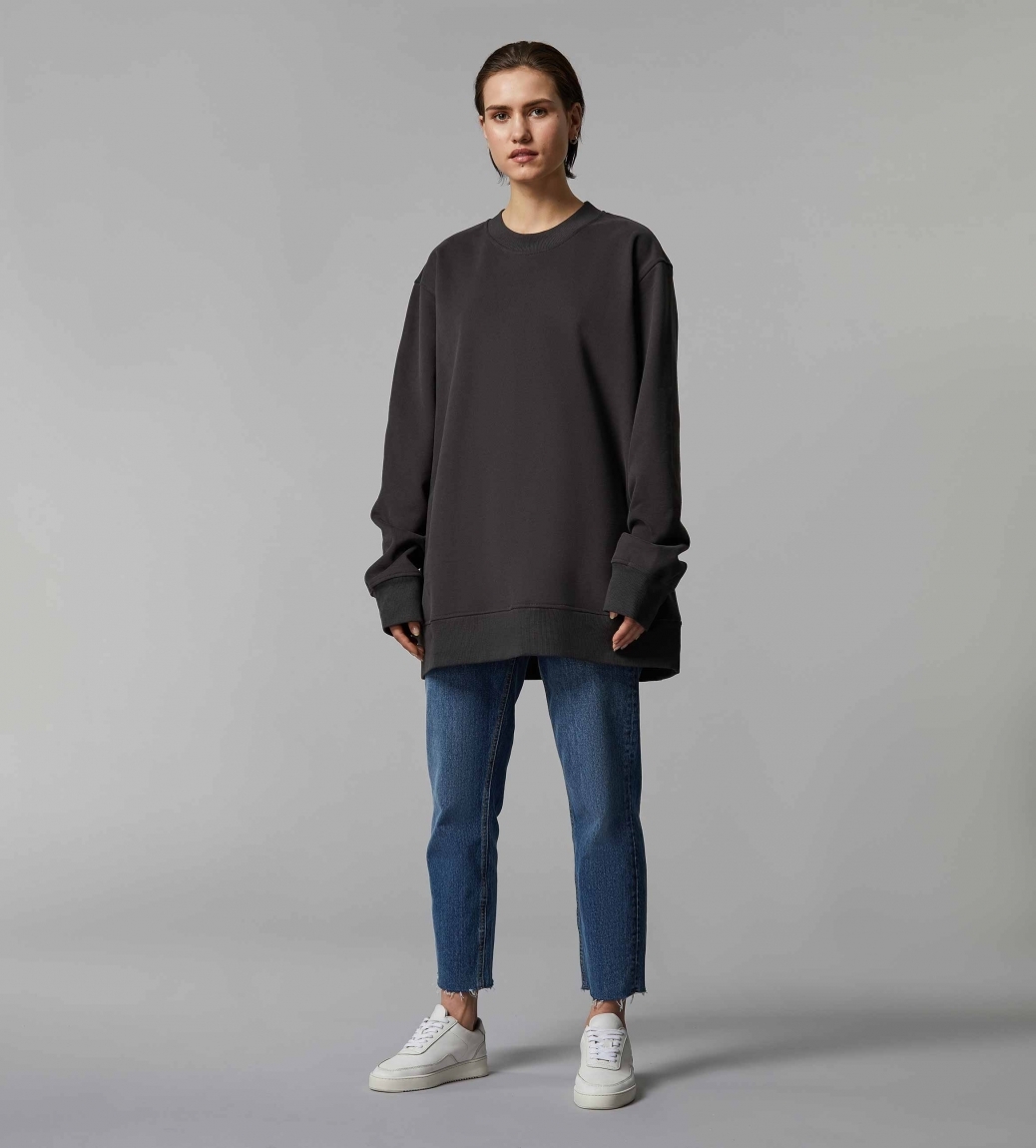 HYPERSIZED SWEATSHIRT - GRAPHITE GRAY - 2