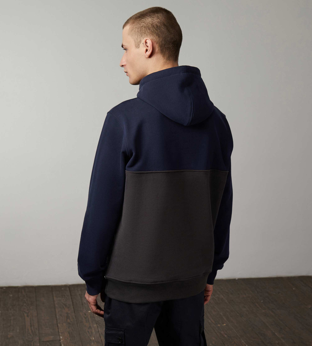 CONTRAST PANEL HOODIE - 3