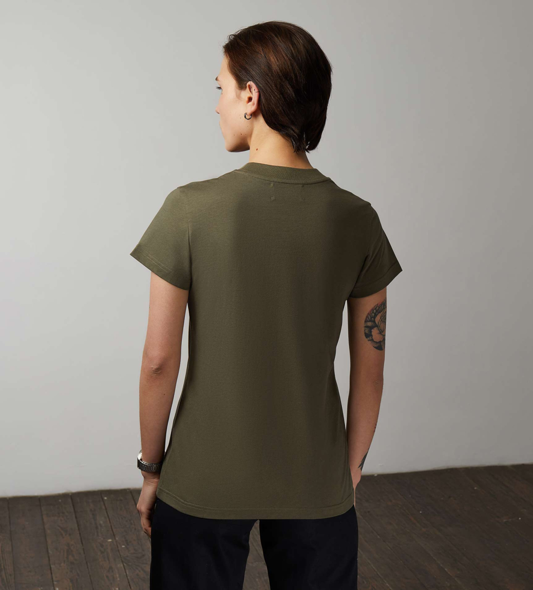 TUBE EVERYDAY T-SHIRT (WOMEN) - KHAKI GREEN - 3