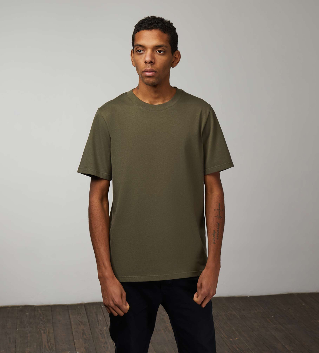 TUBE EVERYDAY T-SHIRT (MEN) - KHAKI GREEN - 1