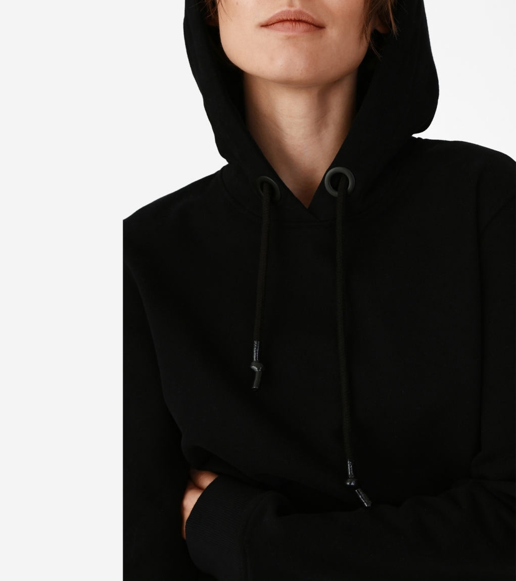 EVERYDAY HOODED SWEATSHIRT (WOMEN) - BLACK - 3