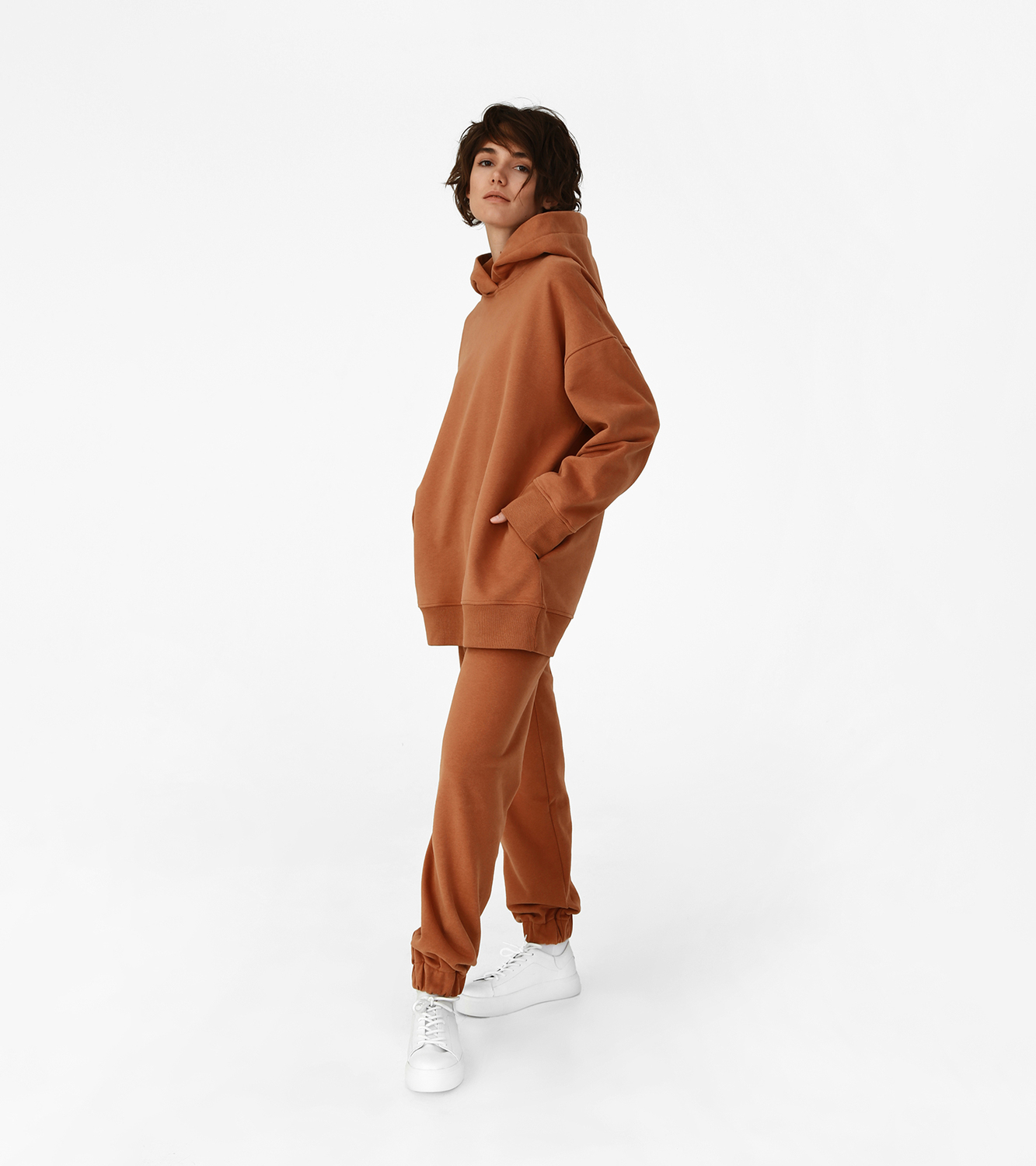 TRACK PANTS (WOMEN) CLAY BROWN - 2